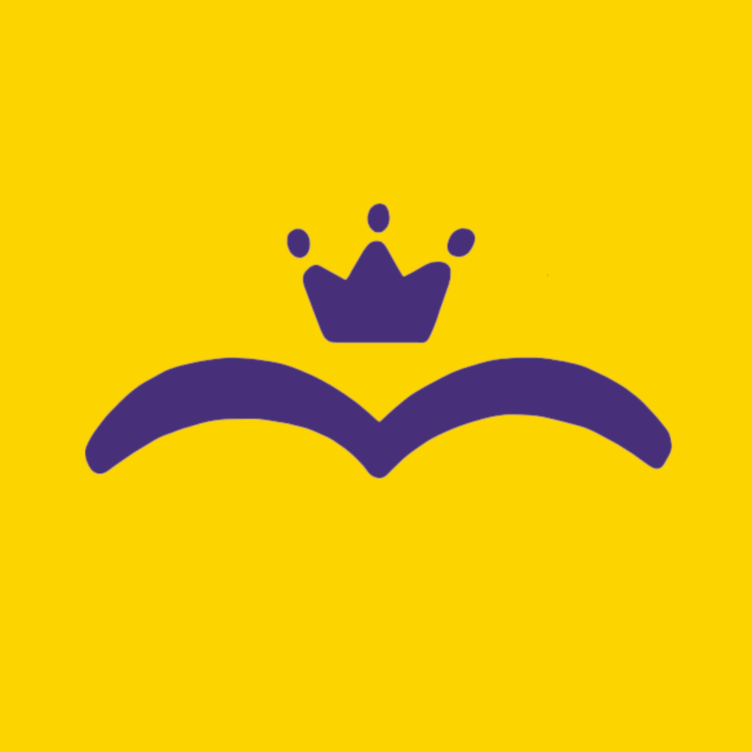 Regal Seagull Logo - a simple bird drawing with a crown floating atop